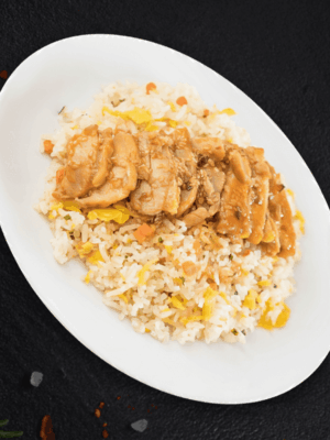 Singapore Chicken Fried Rice